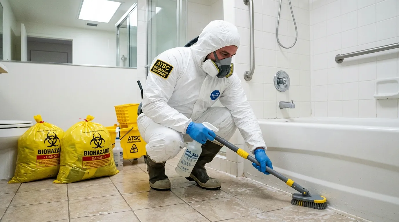 Decontamination equipment deployed for Blood Cleanup in Kings Bridge